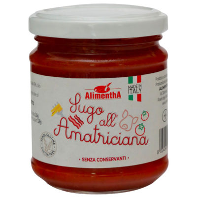 sugo all'amatriciana senza conservanti, Alimentha