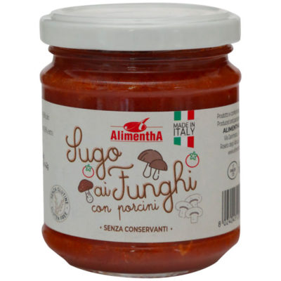 sugo ai funghi con porcini senza conservanti, Alimentha