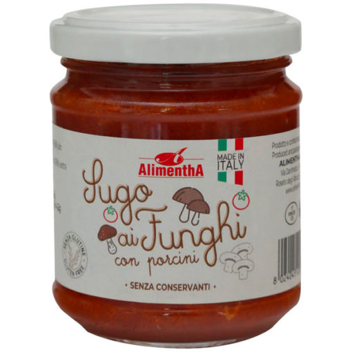 sugo ai funghi con porcini senza conservanti, Alimentha